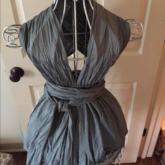 LF MULTI-WAY SAGE Wrap Romper - Picture 3 of 4